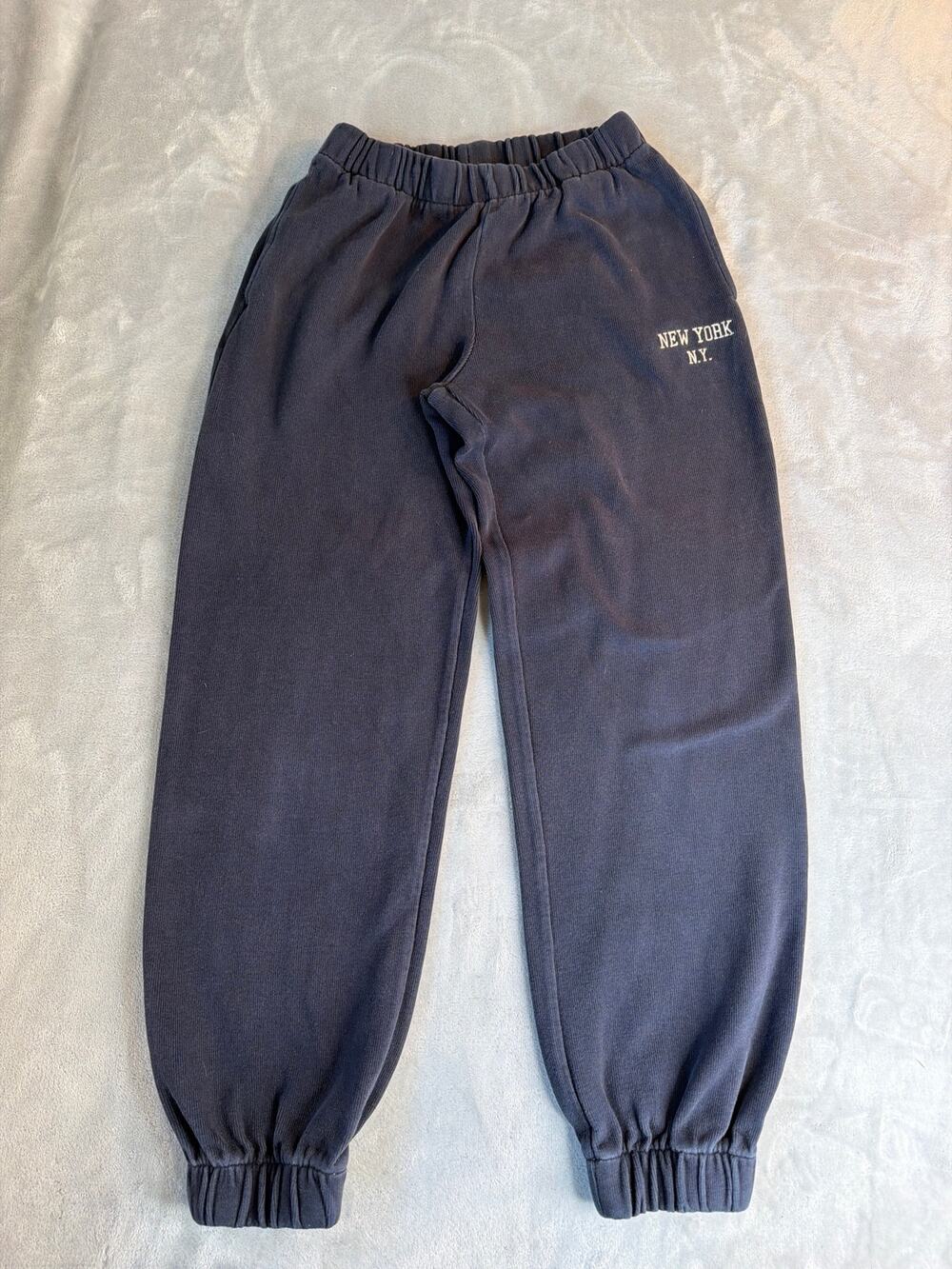 Brandy Melville Anastasia Faded Blue New York N.Y. Sweatpants Joggers One Size